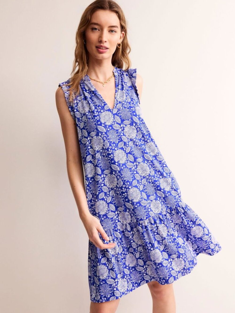 Boden Daisy Jersey Short Tier Dress 20-22L